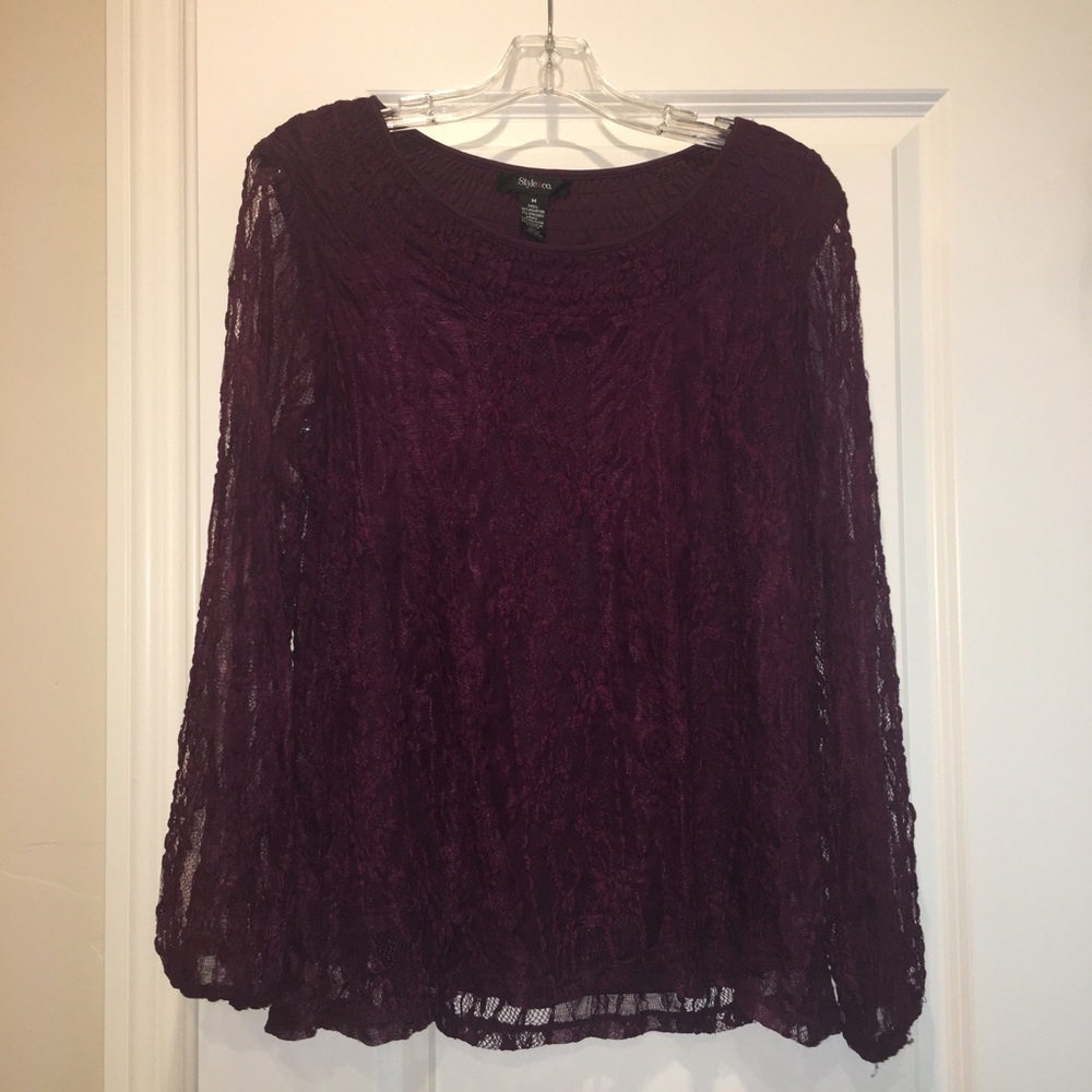 Purple Longsleeve Blouse